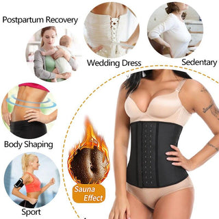 Women Body Shaper 100% Latex Waist Trainer