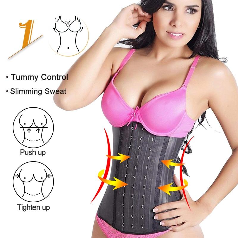Women Body Shaper 100% Latex Waist Trainer