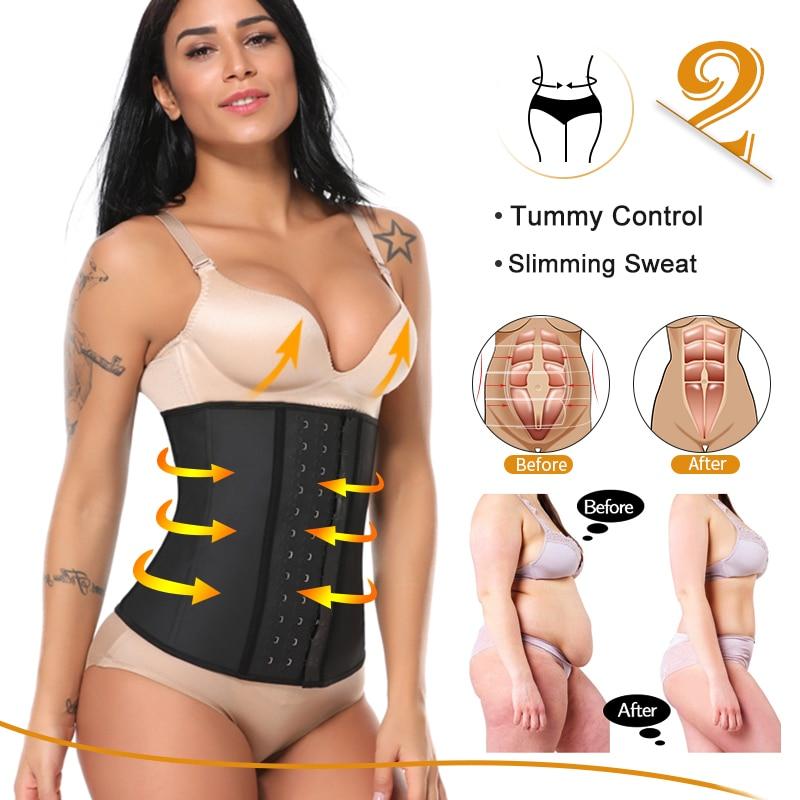 Women Body Shaper 100% Latex Waist Trainer