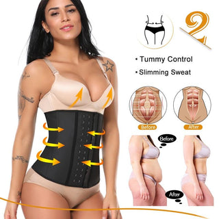 Women Body Shaper 100% Latex Waist Trainer
