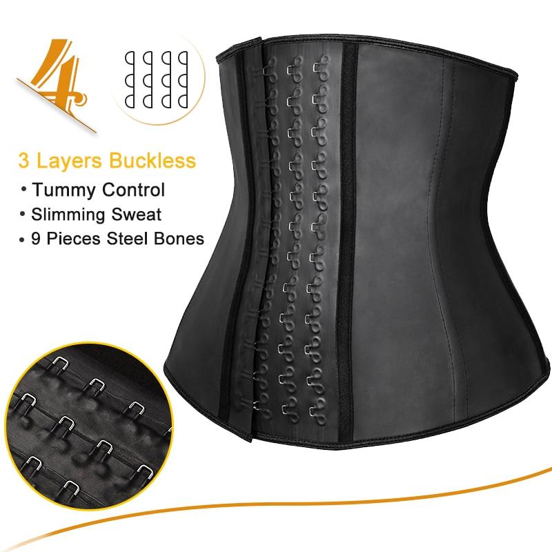 Women Body Shaper 100% Latex Waist Trainer