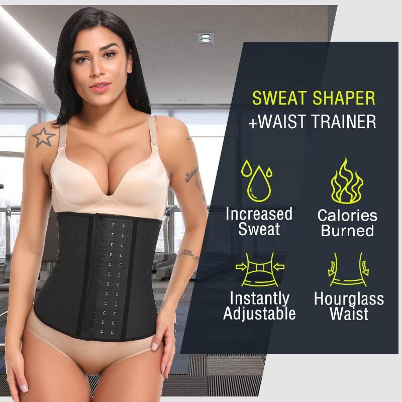 Women Body Shaper 100% Latex Waist Trainer